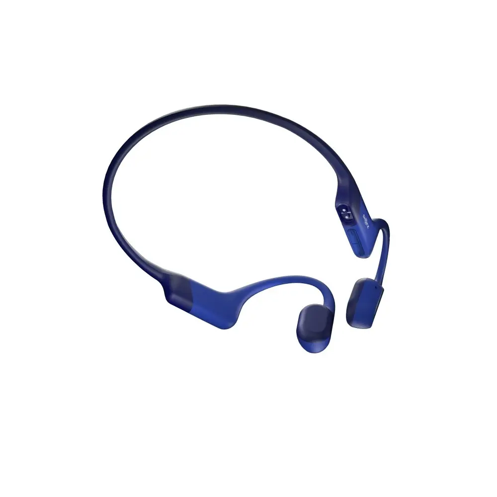 SHOKZ OpenRun Bone Conduction Sports/Running Open-Ear Bluetooth Headphones Blue