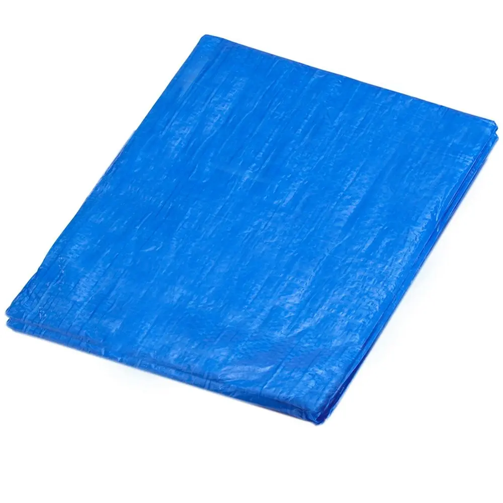 2x Polyethylene Waterproof 7.2x5.4m Tarpaulin Plastic Cover Canopy Sheet Tarp BL