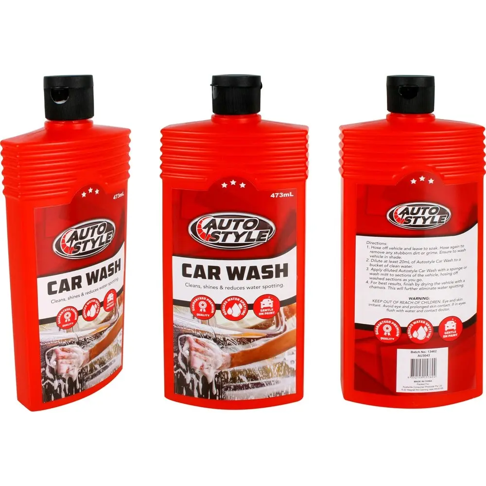 4x Auto Style Car Wax Wash 473Ml Auto Protective Polish Cleaner/Wiper 31x24x28cm