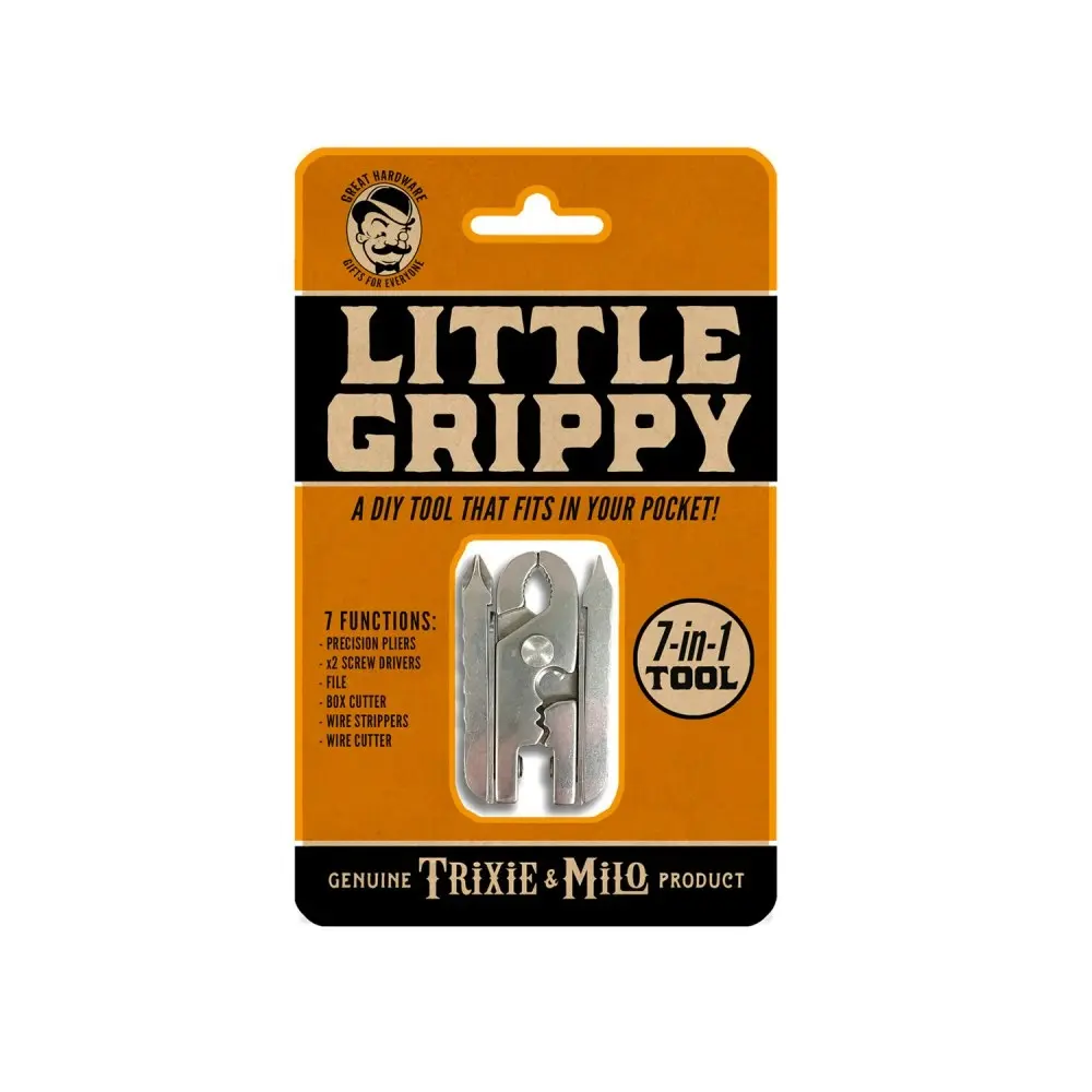 2x Trixie & Milo Little Grippy 7-in-1 Multi-Tool Portable Hand Tool Silver