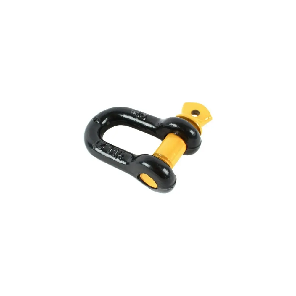 4x Thorny Devil Aluminium Rated D Shackle 2000Kg Outdoor Camping Black/Yellow