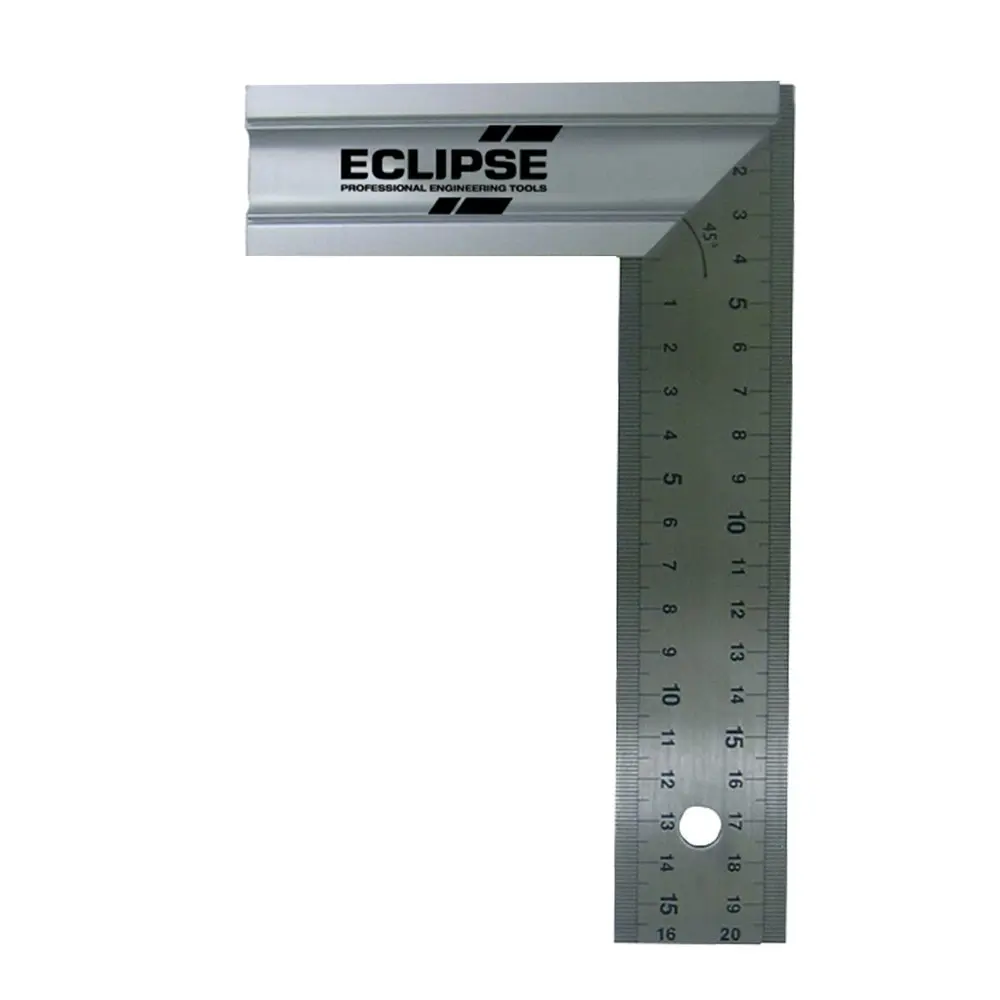 2PK Spear & Jackson Professional Try & Mitre Square Measuring Ruler 200mm SLV