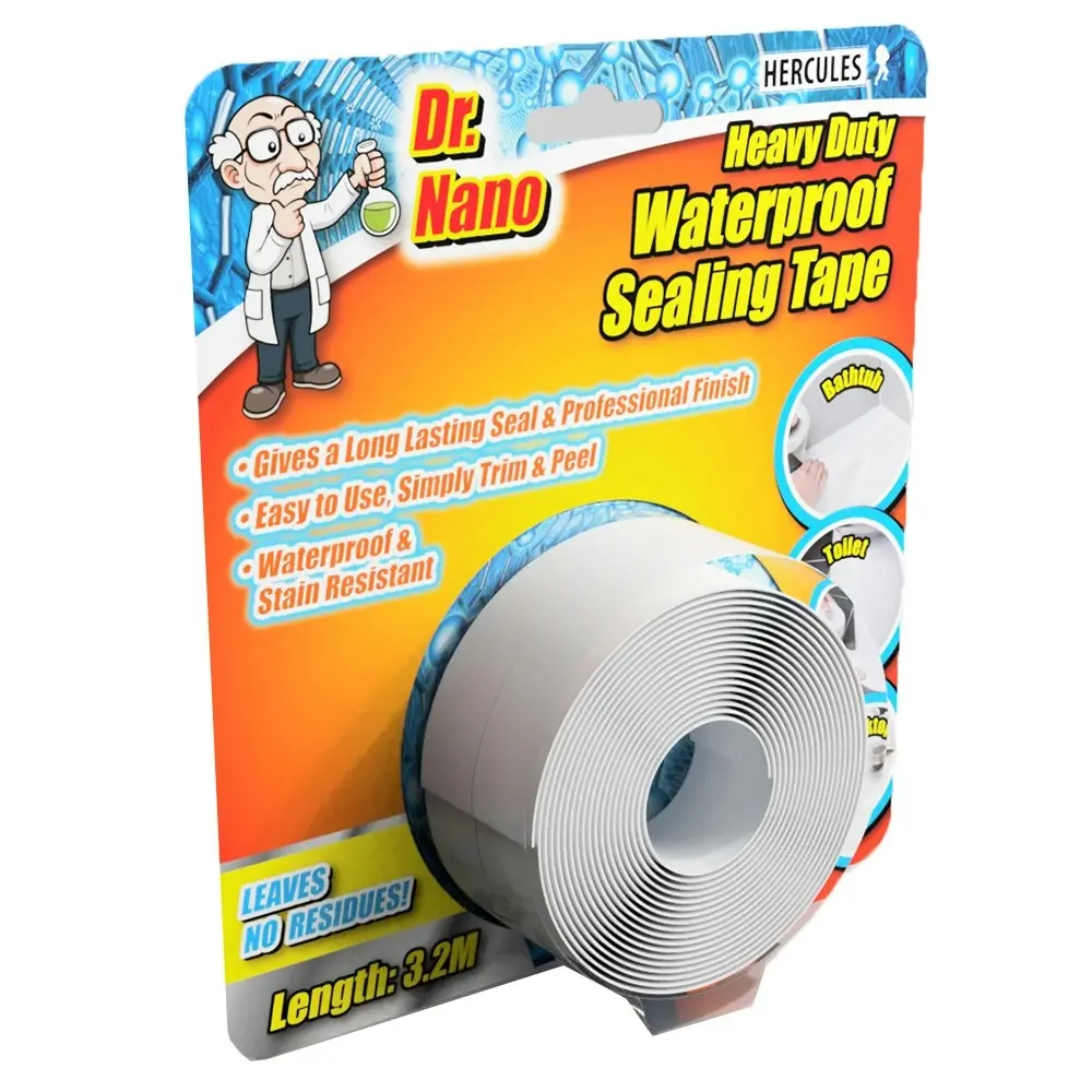 6x Hercules Dr. Nano 38mm x 3.2m Heavy Duty Waterproof Sealing Tape Long Lasting