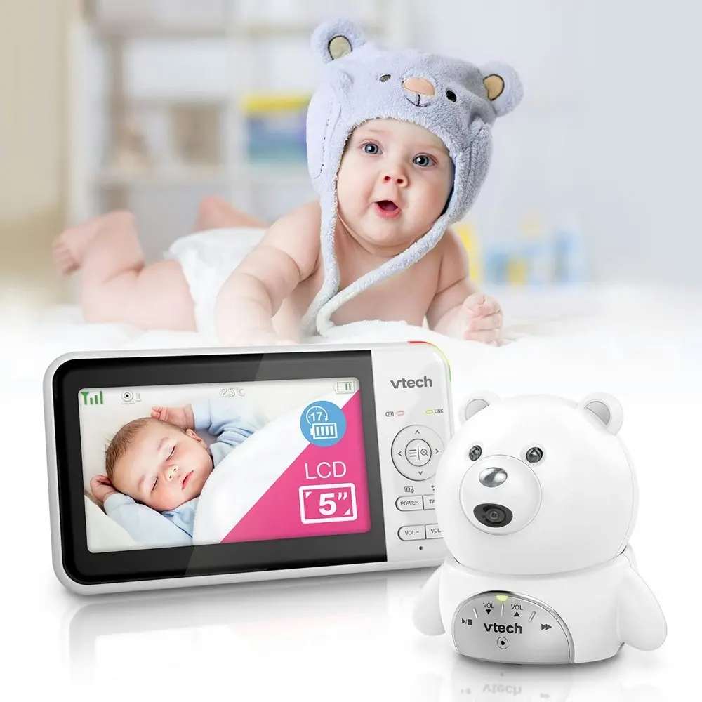 VTech Full Colour Baby/New Born Video & Audio Monitor Bear Camera White