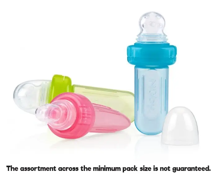 Nuby Baby/Kids Mini Squeeze Bottle Feeder Solid Food Weaning Utensil Assorted