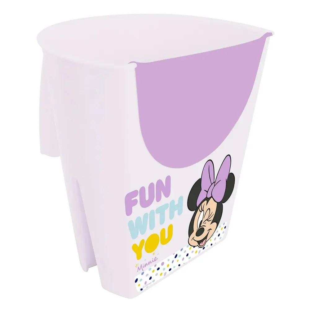 2x Minnie Mouse Plastic Shampoo Rinser Kids Shower Bathing Cup w/ Handle Purple