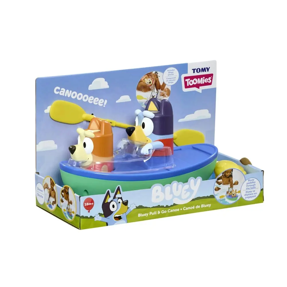 Bluey Paddling Canoe Kids/Childrens Prentend Playset & Bath Time Toys 18m+