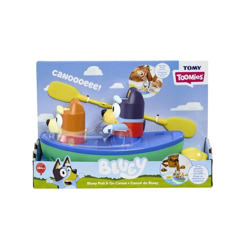 Bluey Paddling Canoe Kids/Childrens Prentend Playset & Bath Time Toys 18m+