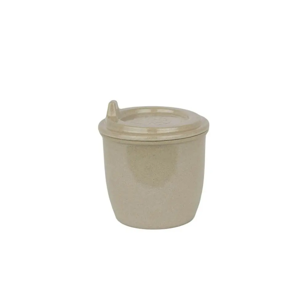 2x EcoSouLife Reusable Rice Husk Kids/Toddler Baby Sippy Cup w/ Lid  296ml Beige