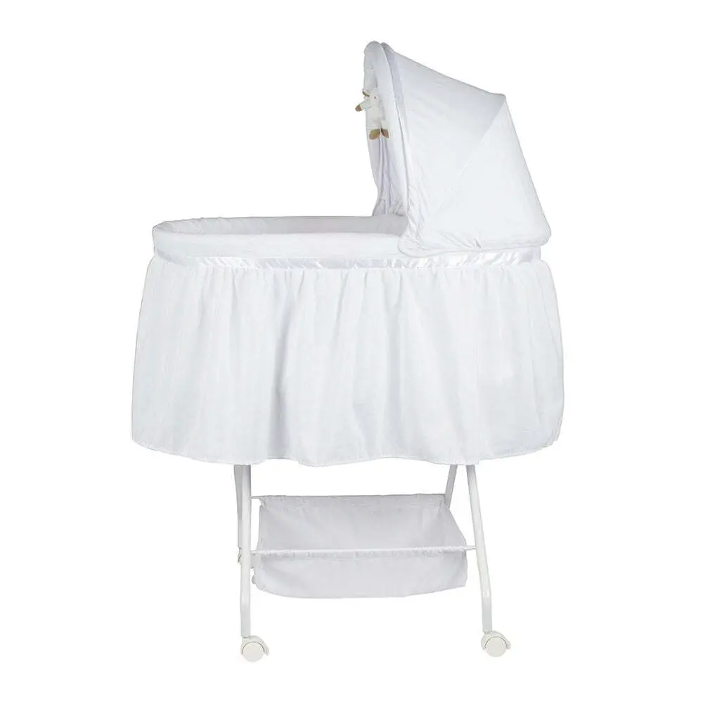 Childcare Lullabye Lightweight Mesh Crib/Cot/Bassinet Baby Sleeper - Lamb 0-6M