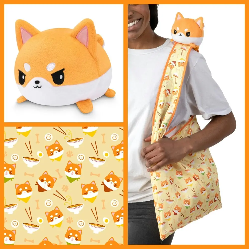 Tee Turtle Plushie Tote Bag Orange Ramen Tote Bag/Shiba Inu Plushie Soft Toy