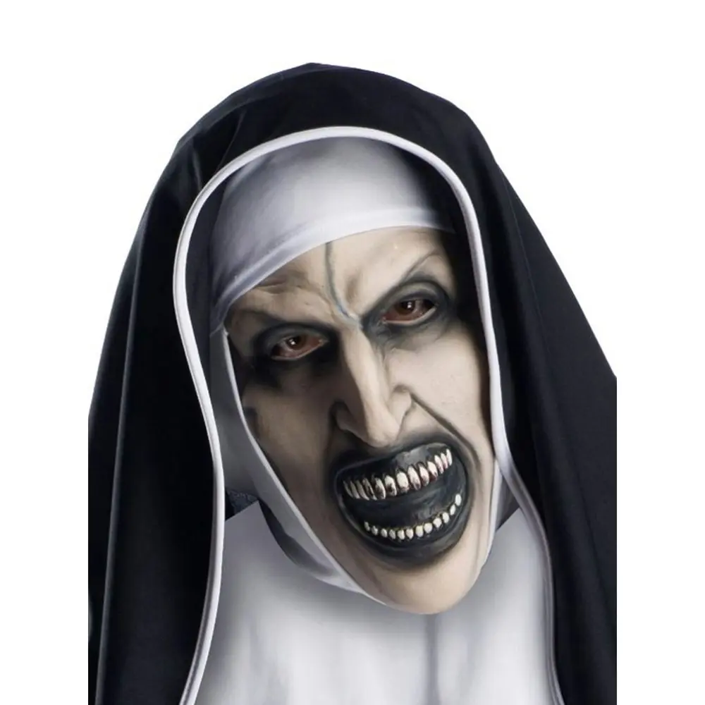 The Nun The Nun 3/4 Mask w/ Headpiece Halloween Costume Cosplay Accessory Adult