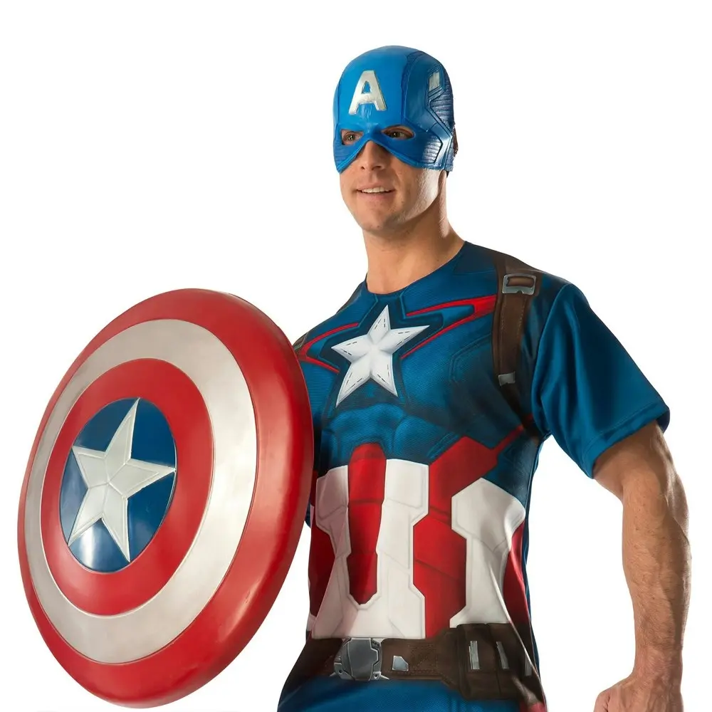 Marvel Captain America 61cm Plastic Shield Adult/Boys Hero Costume Accessory