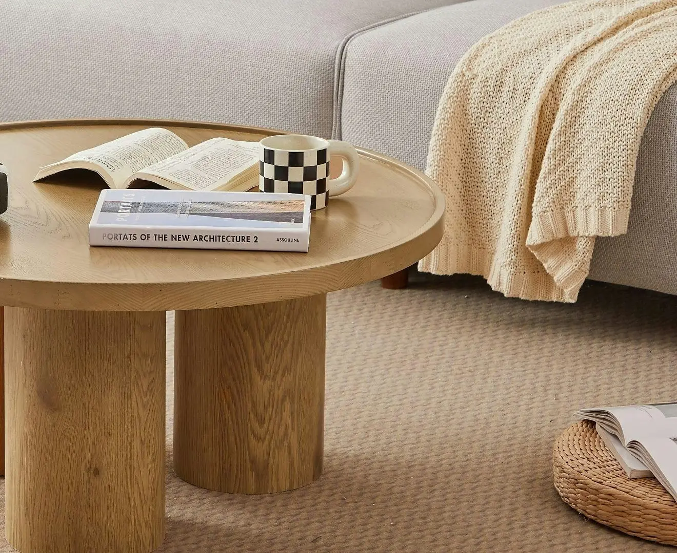 Tanner Narural Wooden Coffee Table