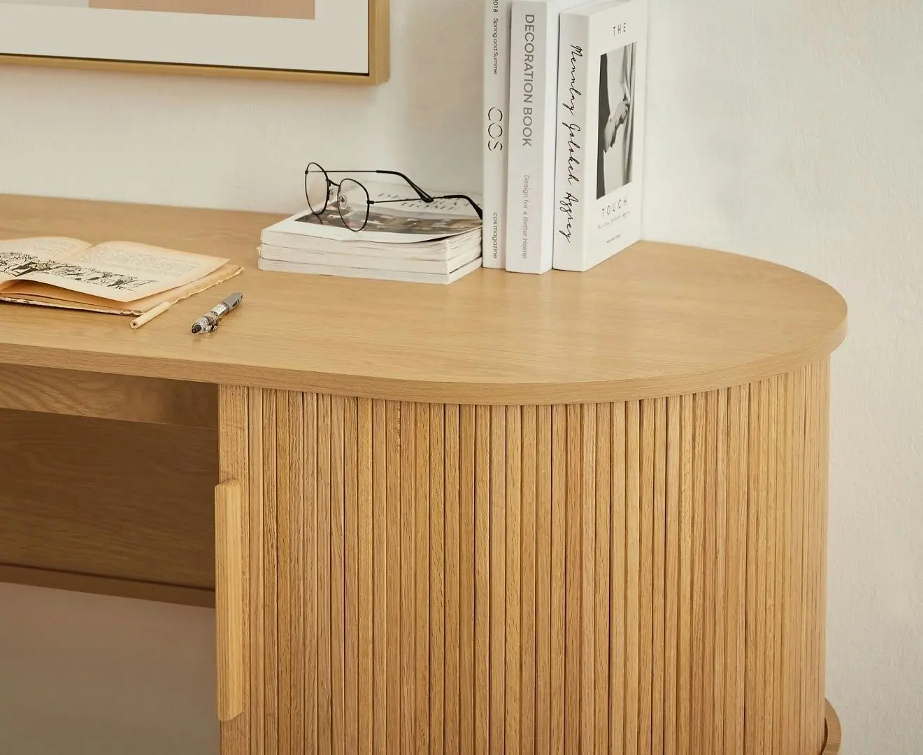 Kate Wooden Curved Desk