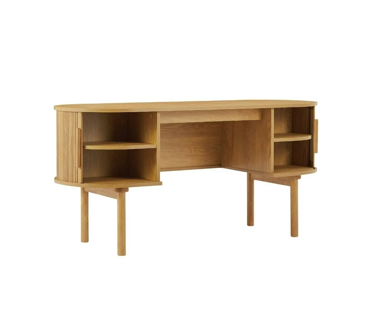 Kate Wooden Curved Desk