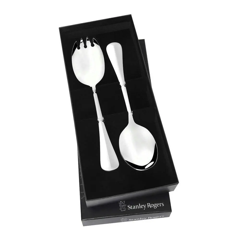 2pc Stanley Rogers Baguette Salad Servers Spoon/Fork Stainless Steel Cutlery