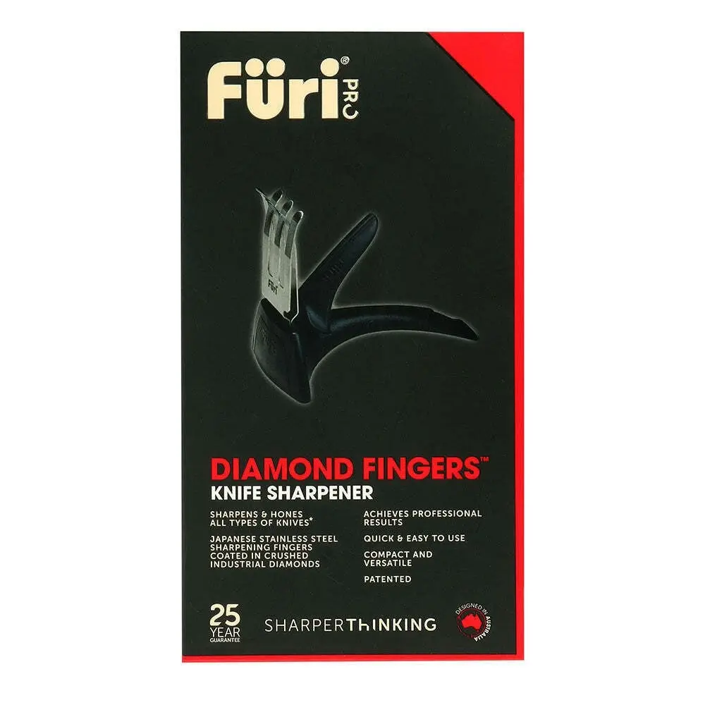 Furi Diamond Fingers Knife Sharpener/Honing Sharp Blade Japanese Steel Black