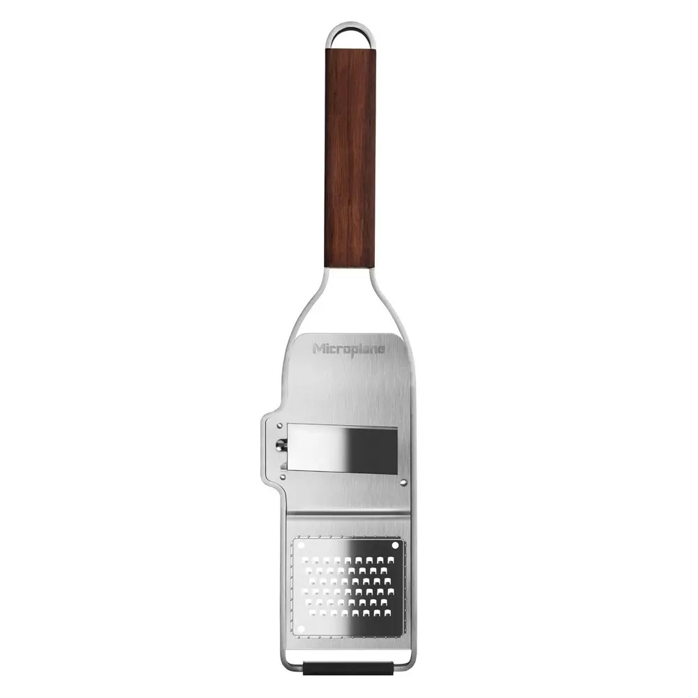 Microplane 2-in-1 Master Series 30cm Truffle Slicer Stainless Steel Cutter Brown