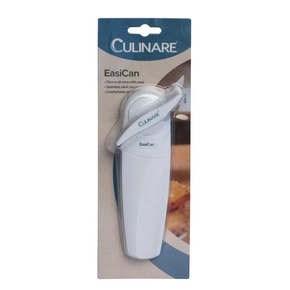 2x Culinare Easican Stainless Steel Kitchen Can Lid Opener Manual Handheld White