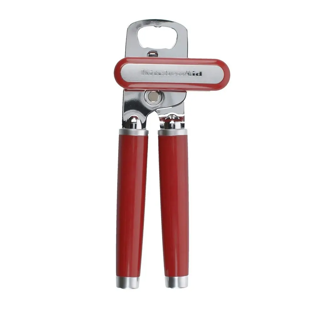 2x KitchenAid Stainless Steel Can Opener Bottle Cap Remover 21x9cm Empire Red