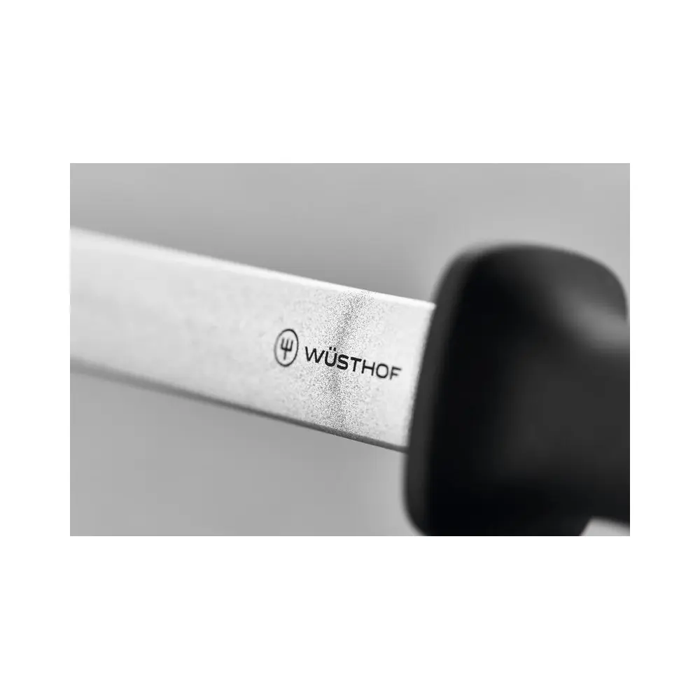 Wusthof Diamond Sharp Steel Sharpening Rod Edge/Blade Sharpener Black 23cm