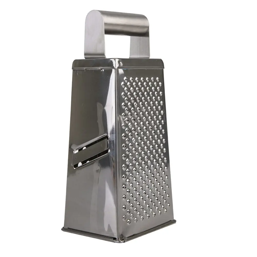 2x Appetito Stainless Steel Deluxe Grater 4-Sided Home/Kitchen Cooking Tool