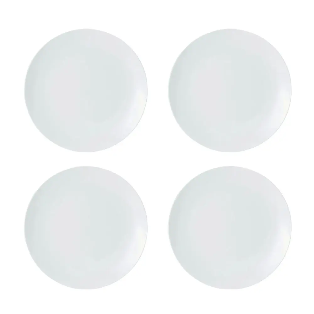 12pc Mikasa Chalk Kitchen Porcelain Dinner Tableware Dining Set, White