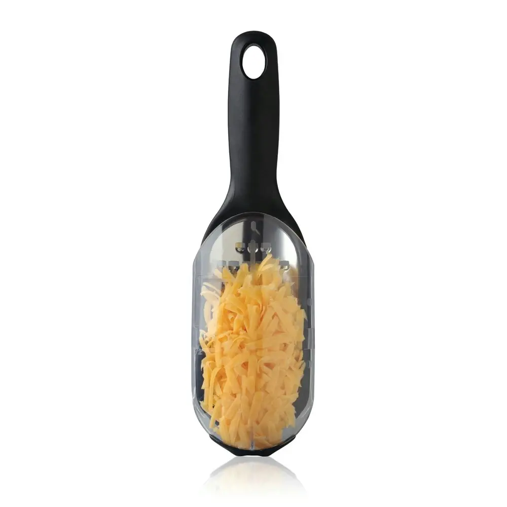 Microplane Elite Extra Coarse Grater Stainless Steel w/ 250ml Catcher Black