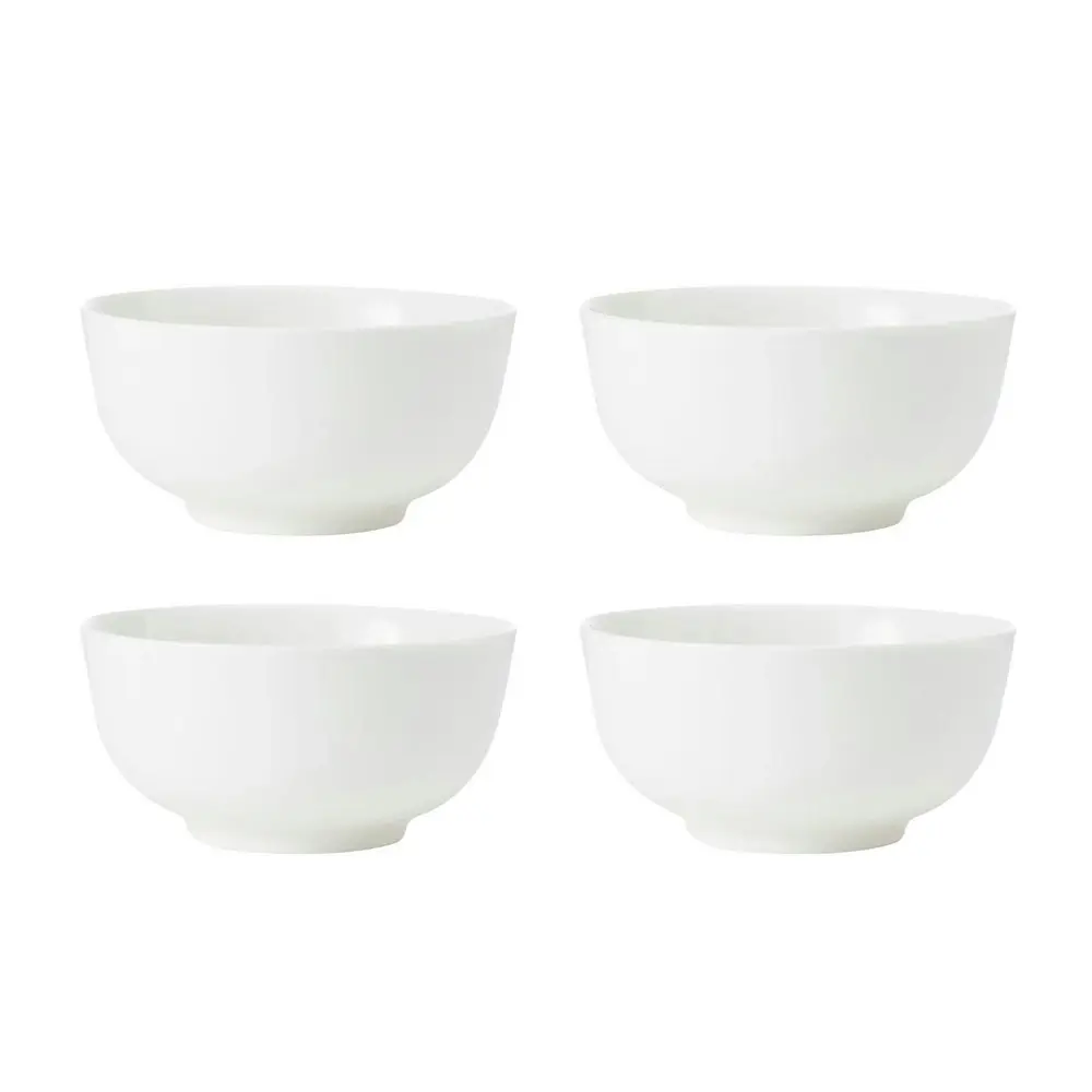 12pc Mikasa Egret Kitchen China Dinner Plates/Bowls Tableware Dining Set, White