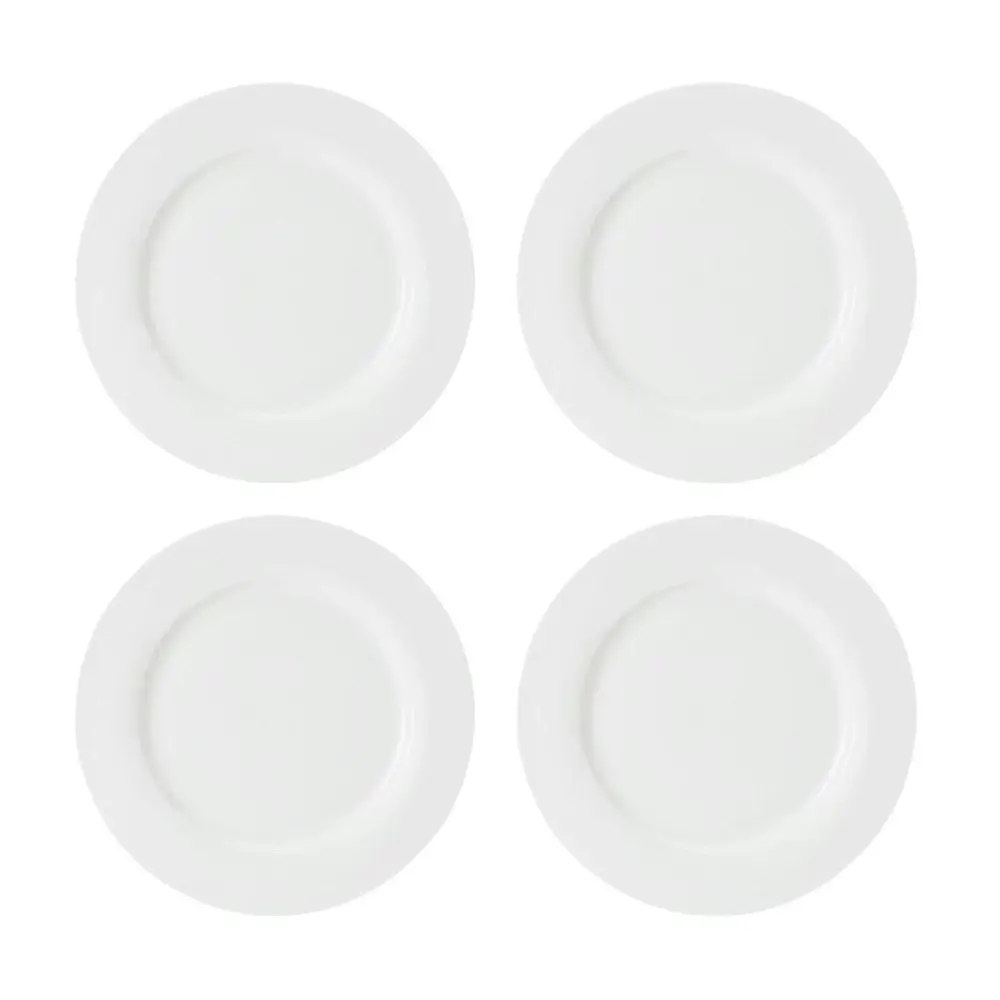 12pc Mikasa Egret Kitchen China Dinner Plates/Bowls Tableware Dining Set, White