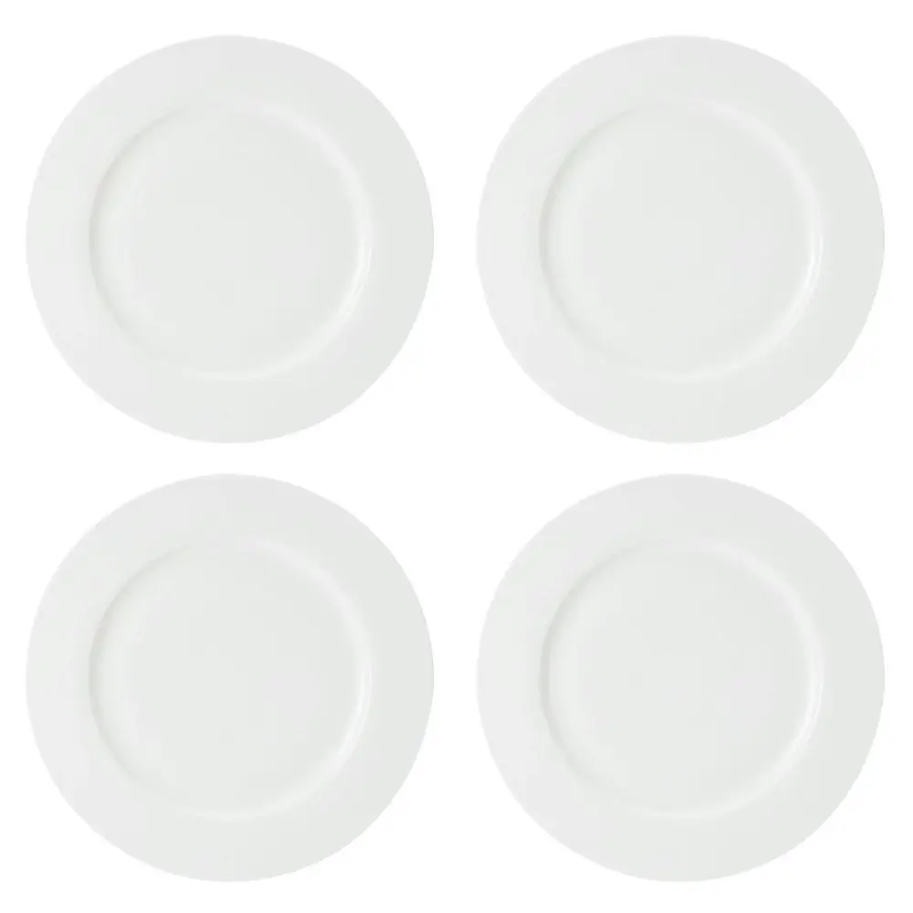 12pc Mikasa Egret Kitchen China Dinner Plates/Bowls Tableware Dining Set, White