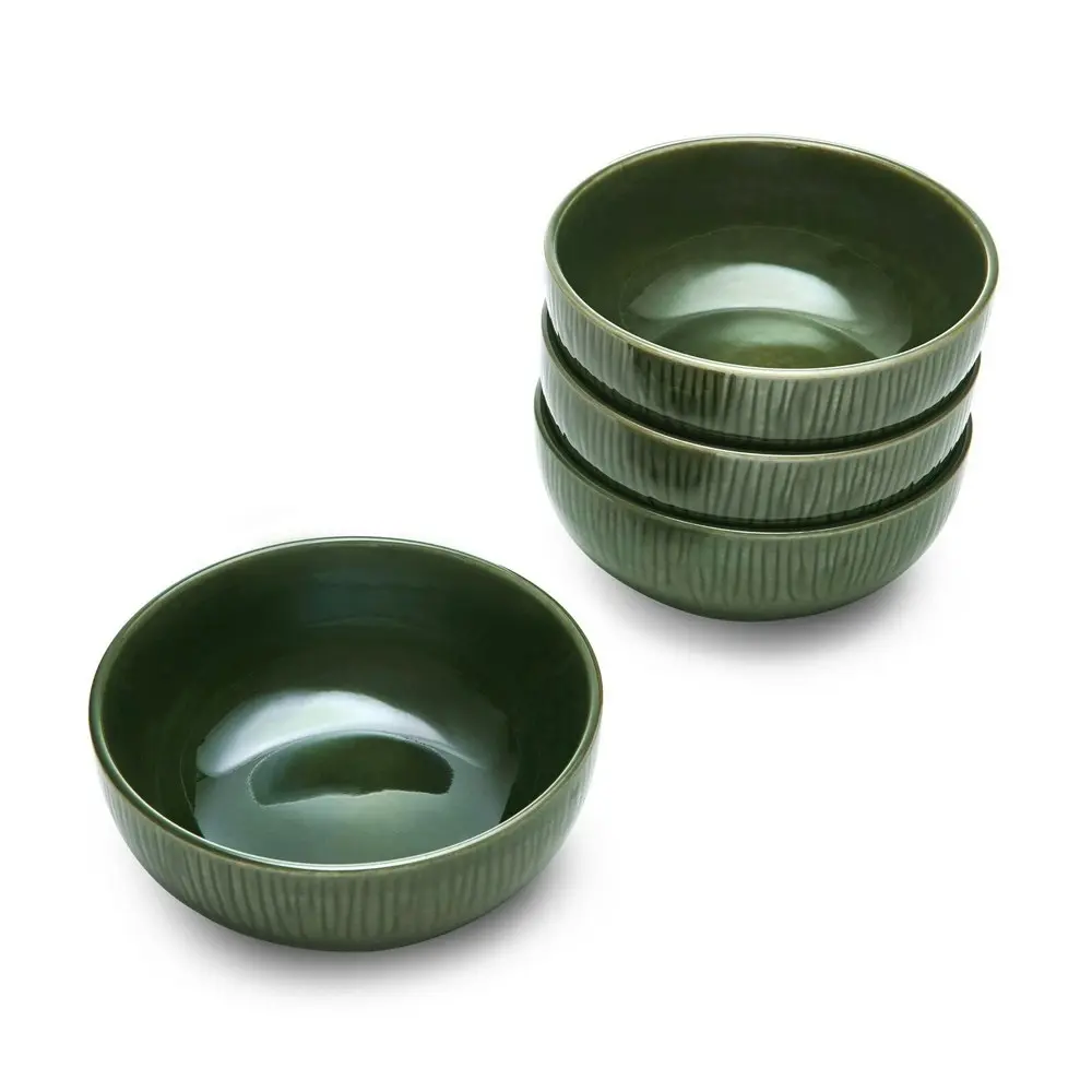 12pc Mikasa Jardin Stoneware Everyday Dining Dinner Bowls/Plates Set - Green