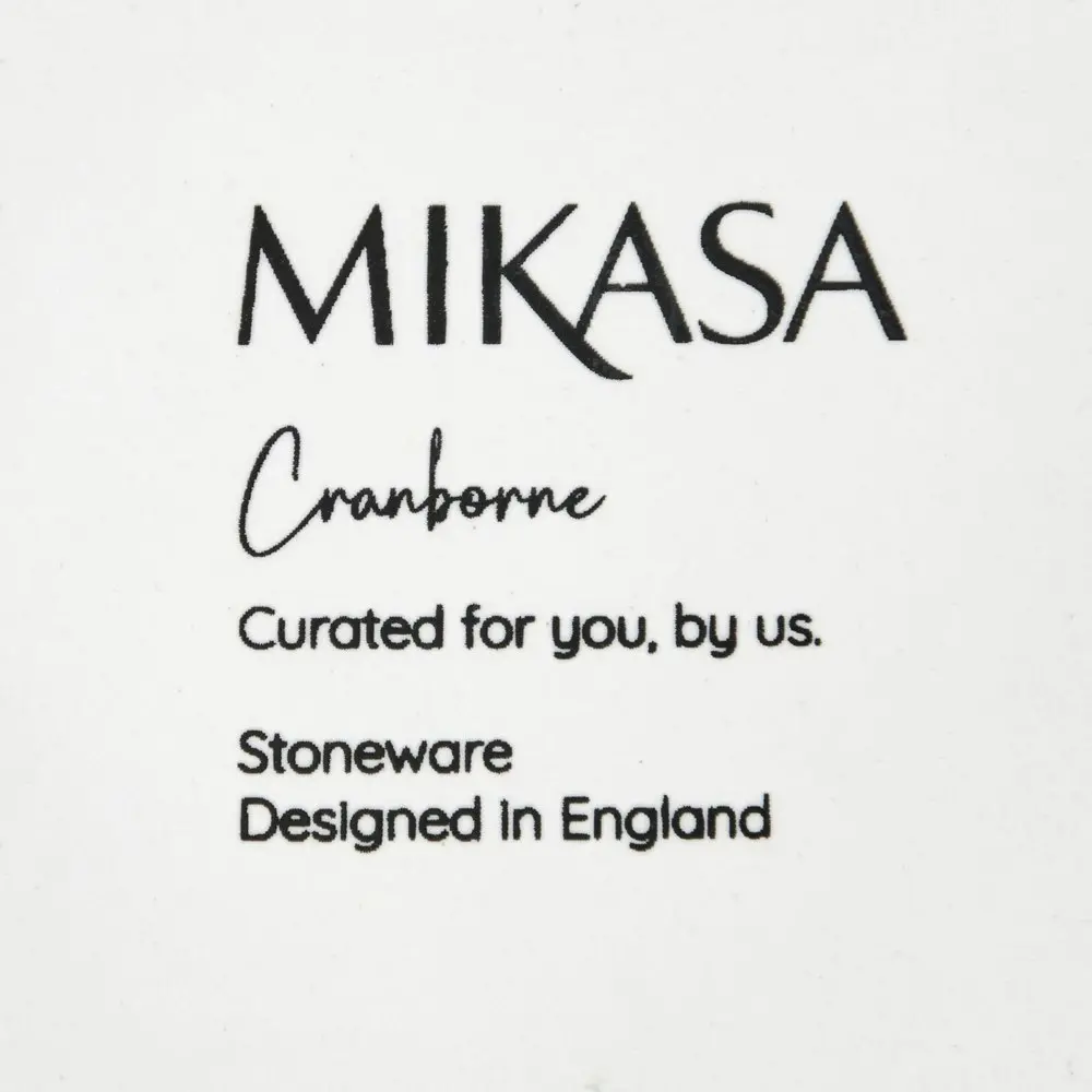 12pc Mikasa Cranborne Stoneware Everyday Dining Dinner Plates/Bowls Set - Cream