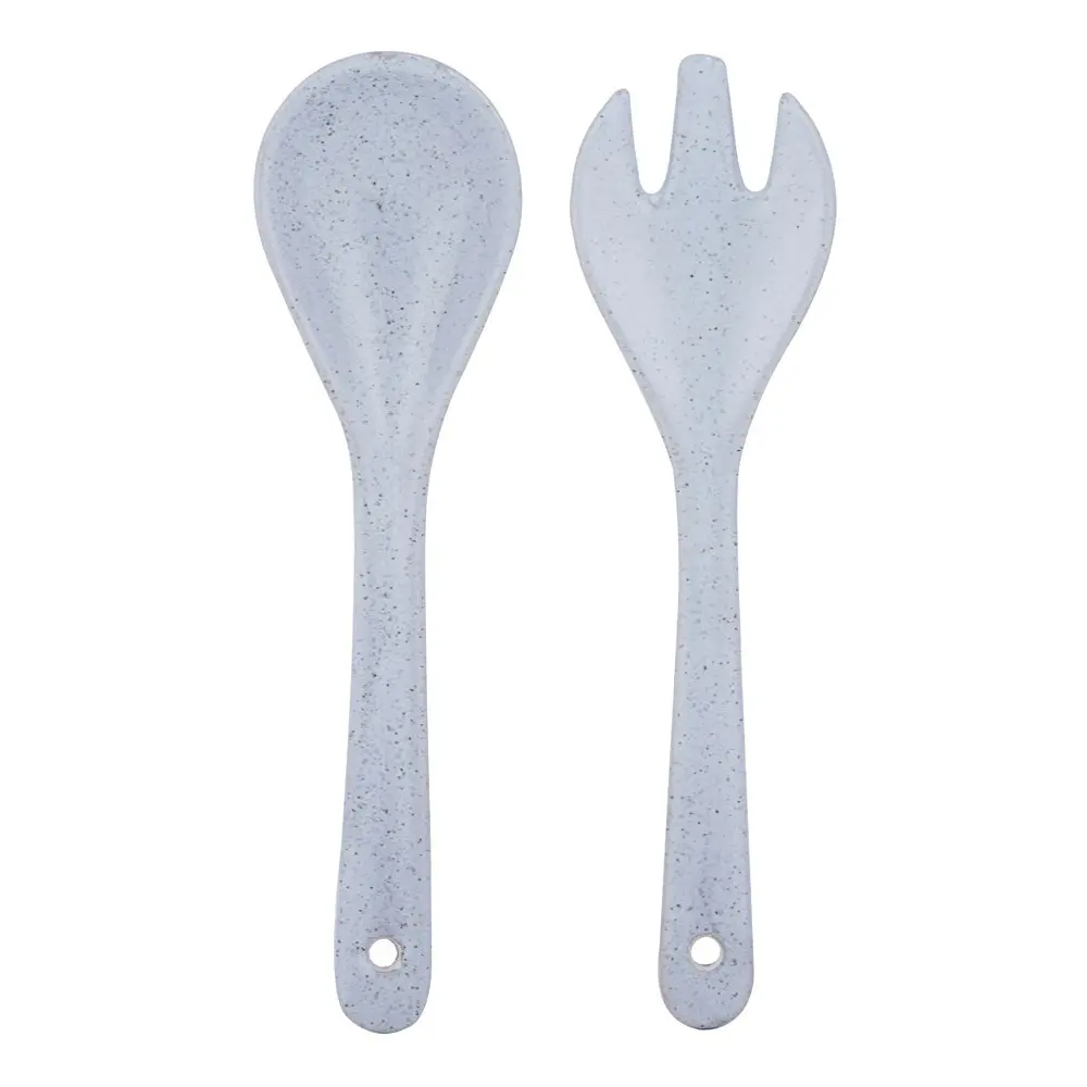 2x 2pc Ladelle Artisan Salad Servers Spoon/Fork Kitchen Serving Utensil Set Blue