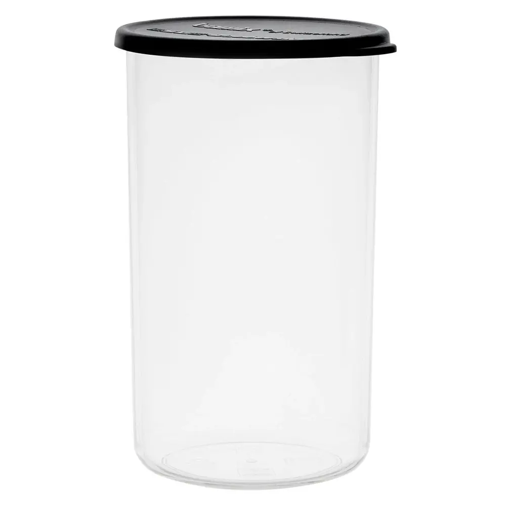 2pc Bamix Plastic Beakers Kitchen Jug Food Container Organiser w/ Lid Clear