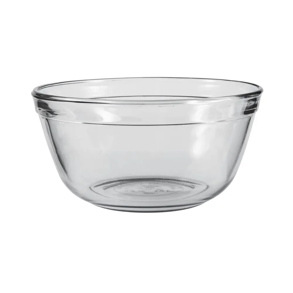 2x Anchor Hocking 18cm/1.5L Glass Mixing Bowl Original Stirring Serving Dish CLR