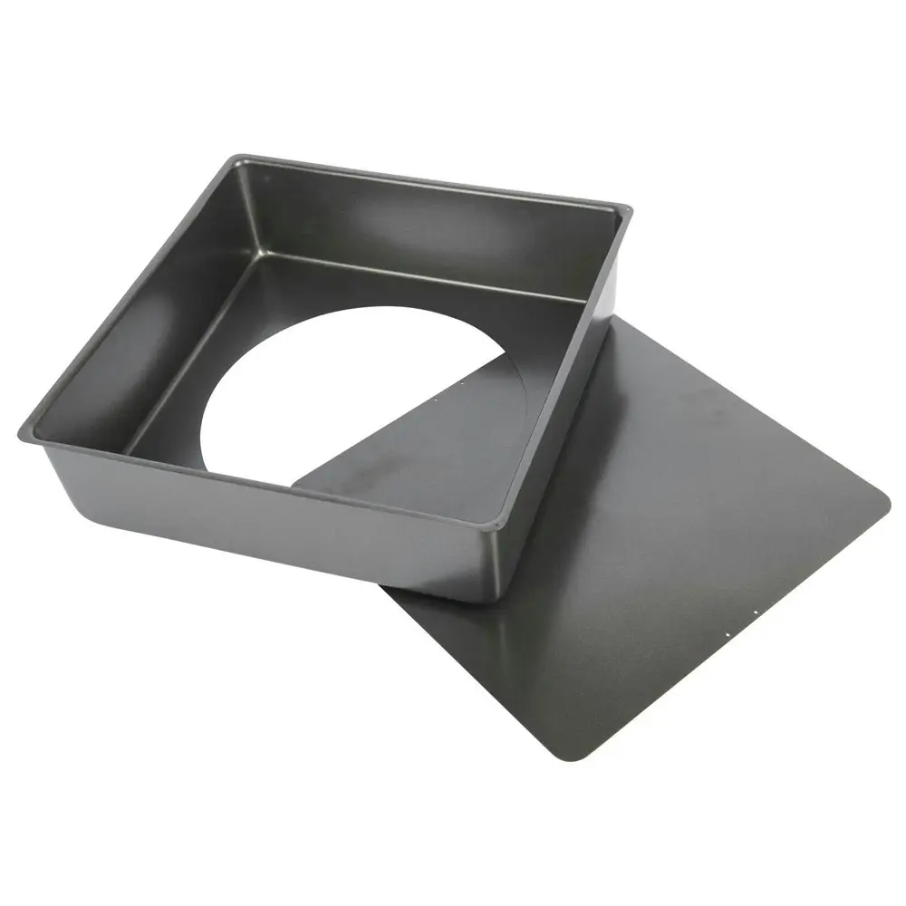 MasterCraft 30cm Heavy Loose Base Non-Stick Square Deep Cake Pan Baking Black