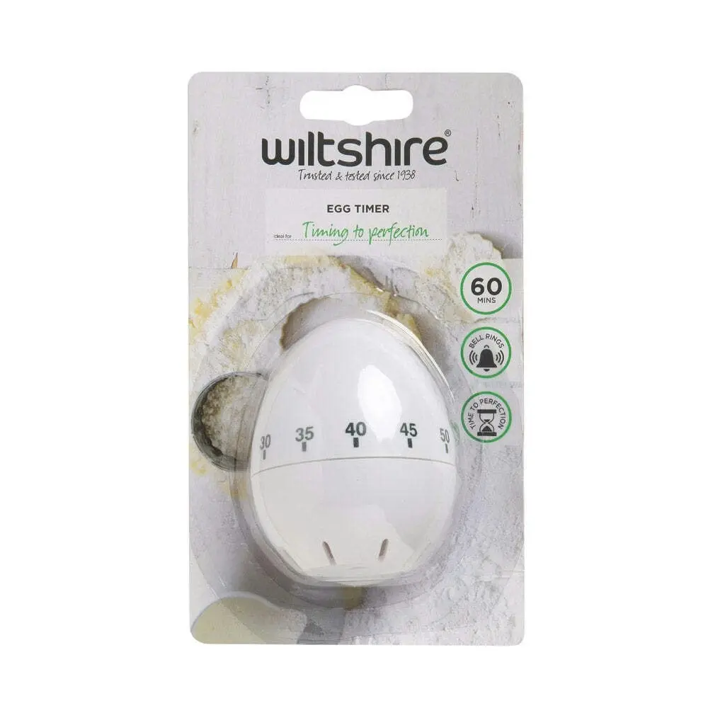 Wiltshire Manual Countdown Egg Cooking Timer w/ Ringing Bell 60 Minutes