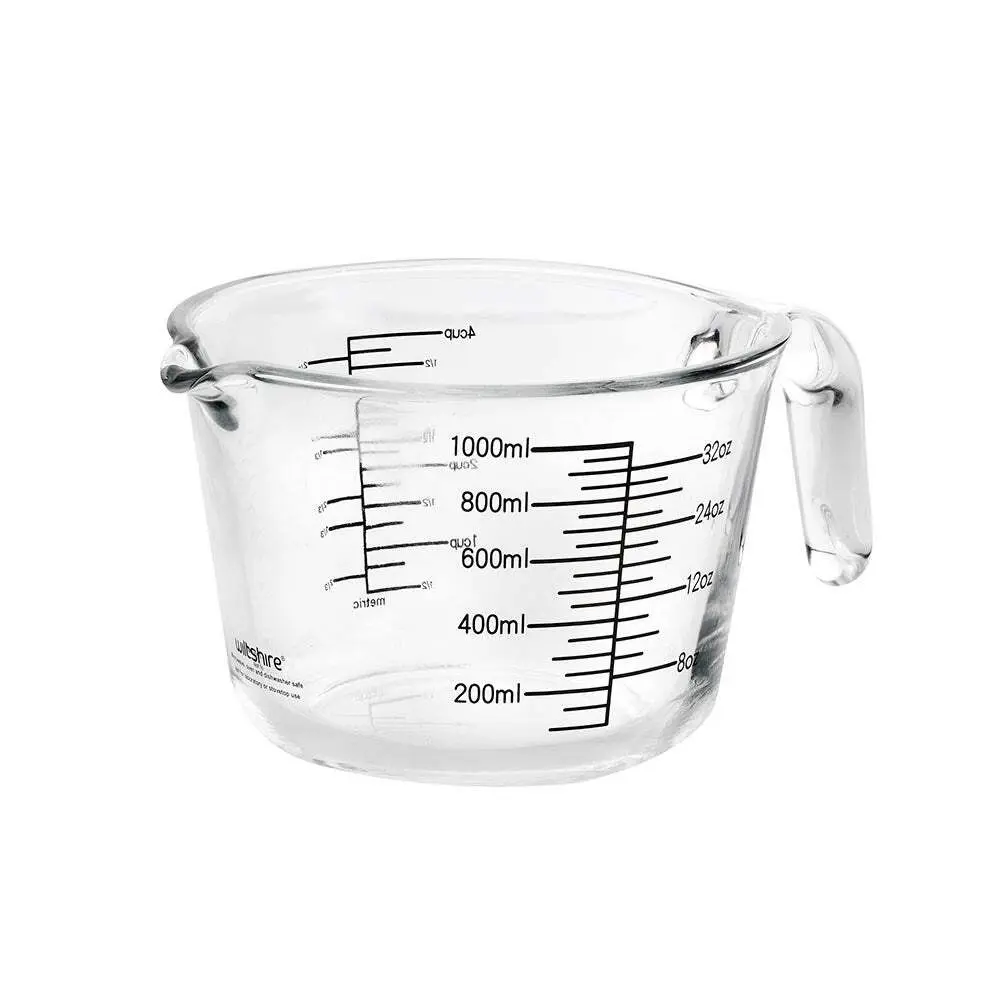 Wiltshire Kitchen Glass Australian Metric Baking Measuring Jug 1000ml/4 Cups