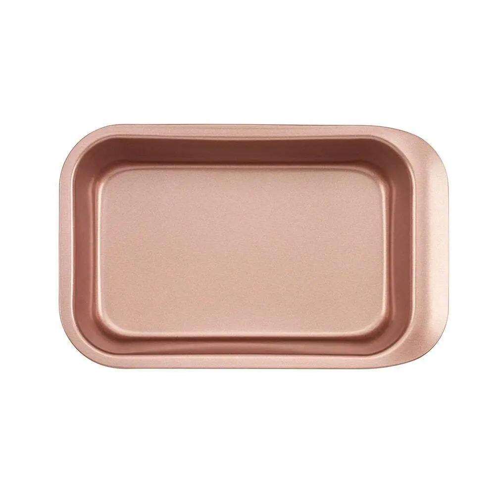 2PK Wiltshire Rose Gold Non-Stick Smart Stack Rectangular Loaf Pan Oven Safe Tin