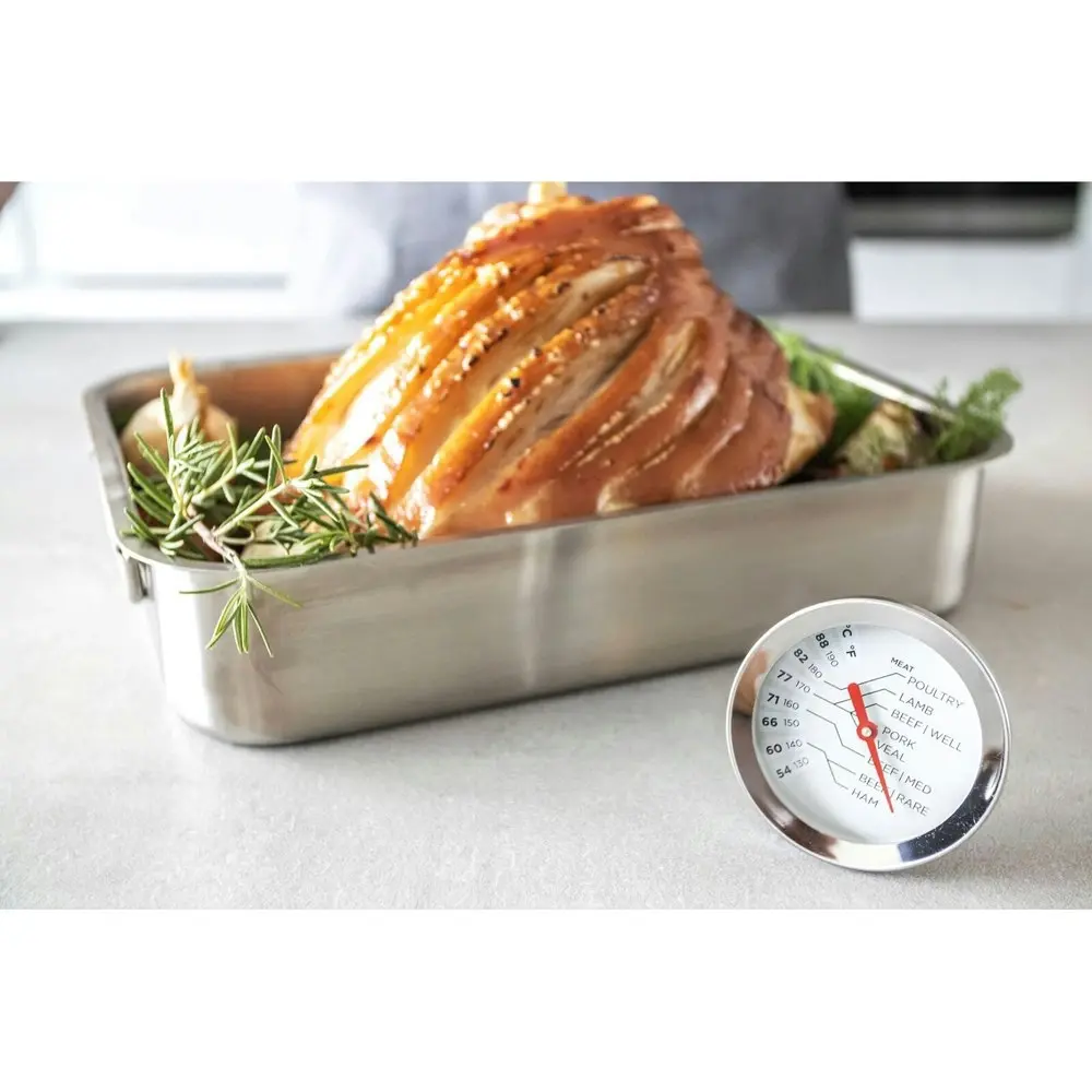 MasterCraft Stainless Steel 13.5cm Meat Thermometer Food BBQ Cooking Silver