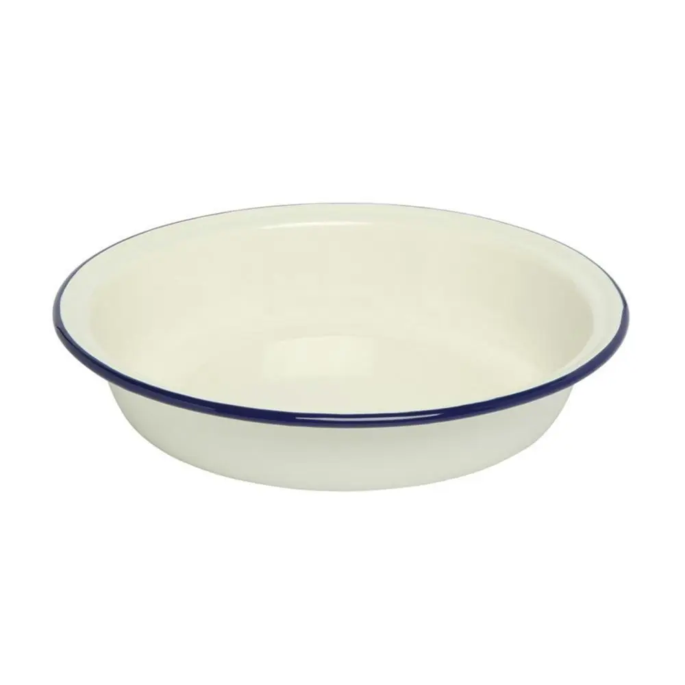 2PK Wiltshire Double Coated Porcelain Enamel Round Pie Baking Dish 19.5cm Blue