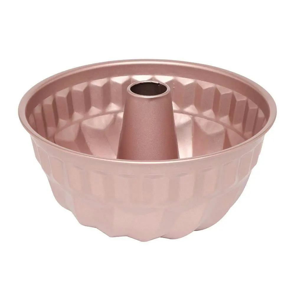 2PK Wiltshire Rose Gold Non-Stick Round Bundt Pan Oven Safe Baking Tin 21cm