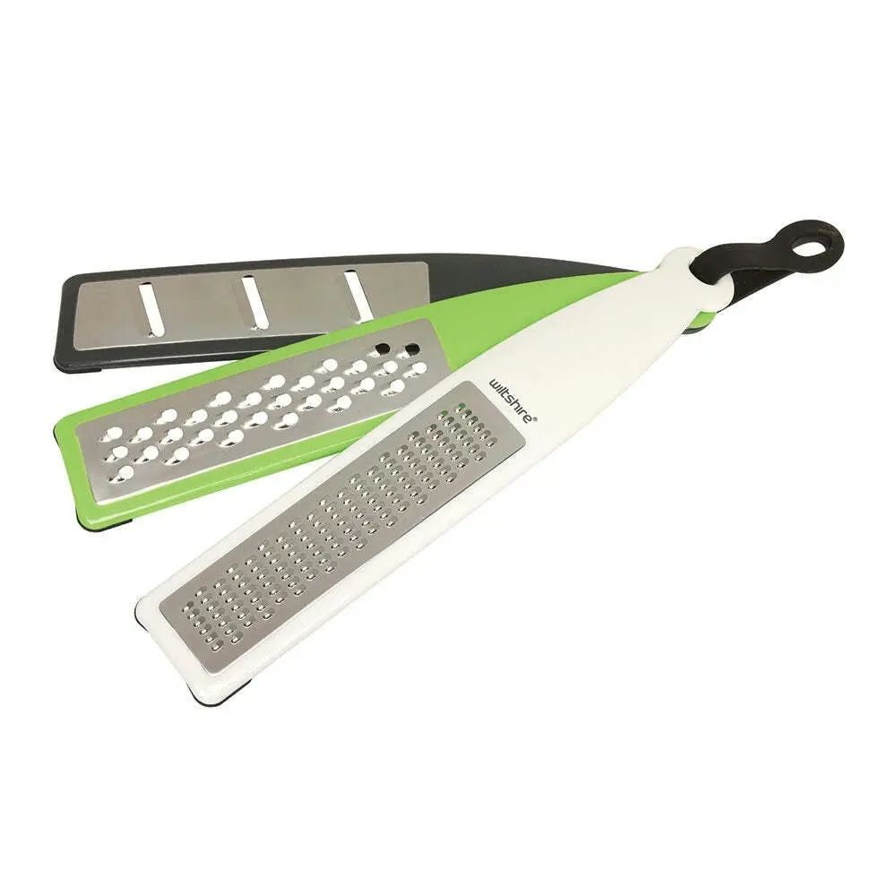 2 x 3pc Wiltshire Vegetable/Cheese Kitchen Food Grater/Slicer Utensils Set