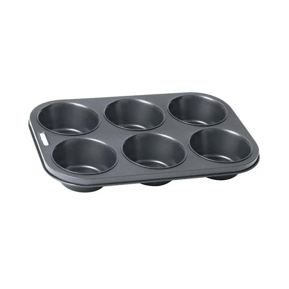 2x Wiltshire Easybake Non-Stick 6 Cup Texas Muffin/Cupcake Pan Baking Tray