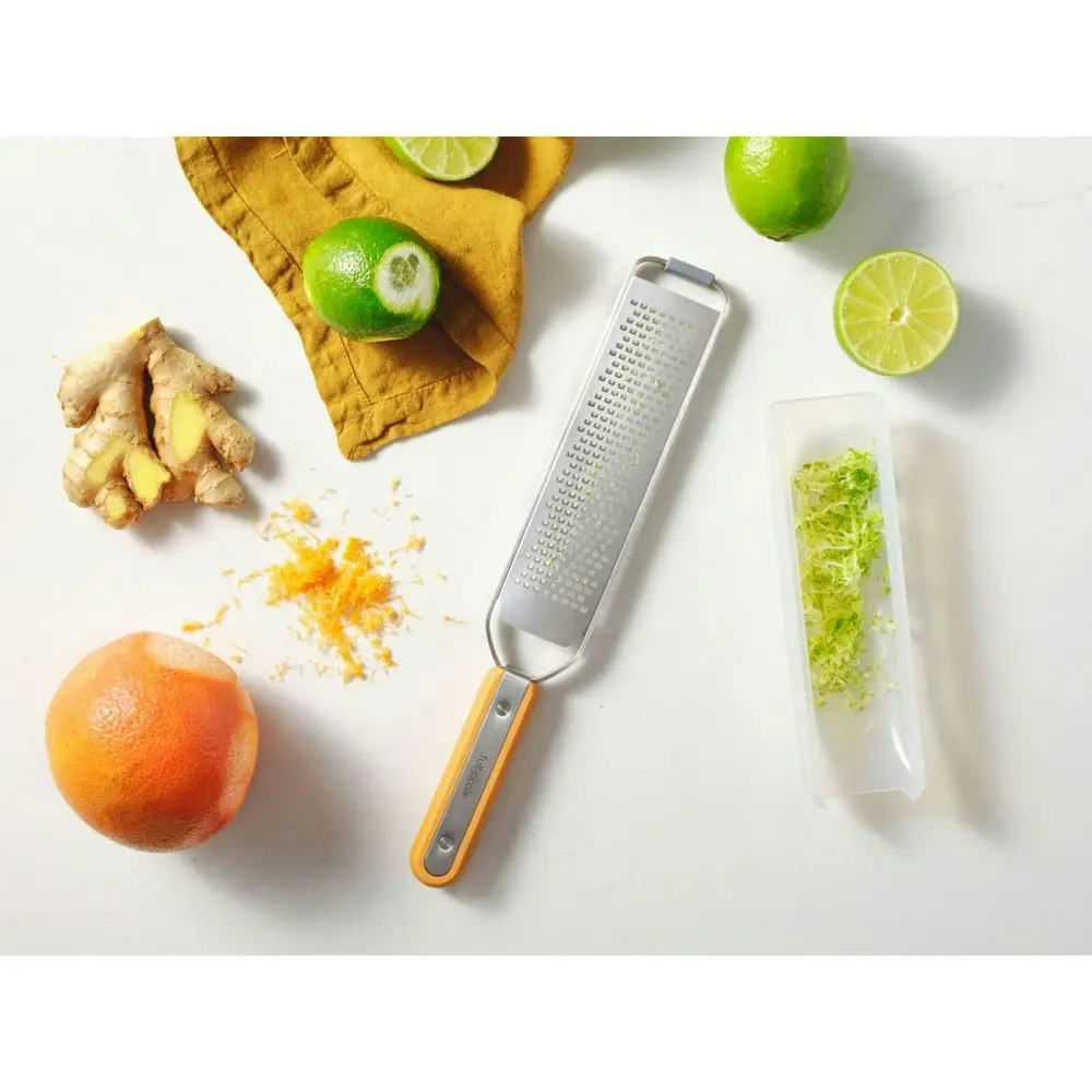 Full Circle Simply The Zest Lime Zester/Grater Stainless Steel Brown/Silver