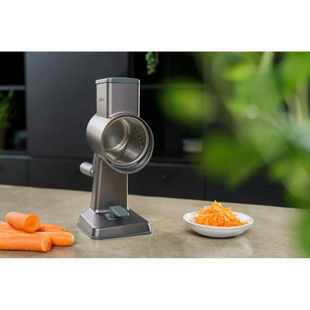 Zyliss Julienne Drum Grater Stainless Steel Fruits/Vegetable Cutter Grey