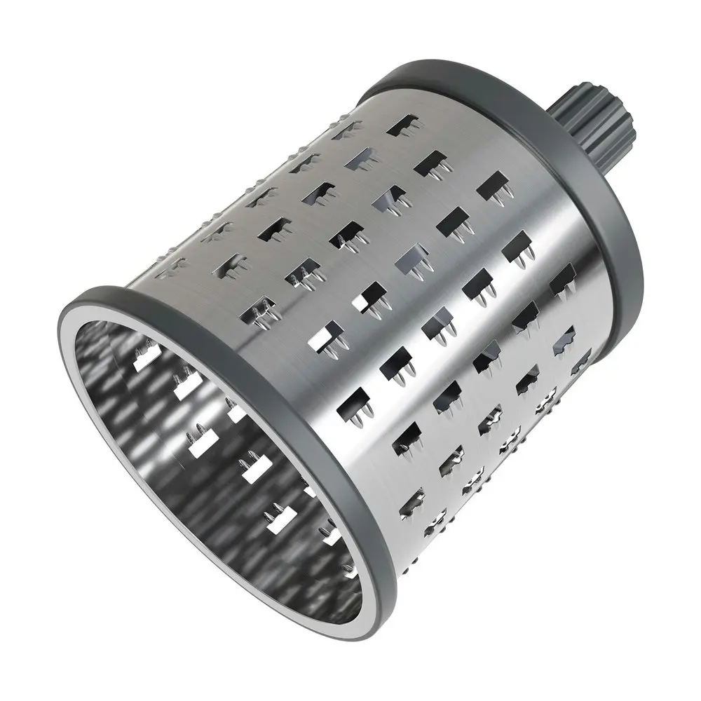 Zyliss Universal Bircher Drum Grater Stainless Steel Vegetable Cutter Grey