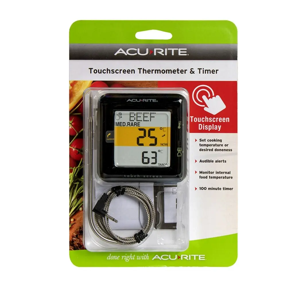 AcuRite Touchscreen Thermometer & Timer Home Kitchen Cooking Instrument